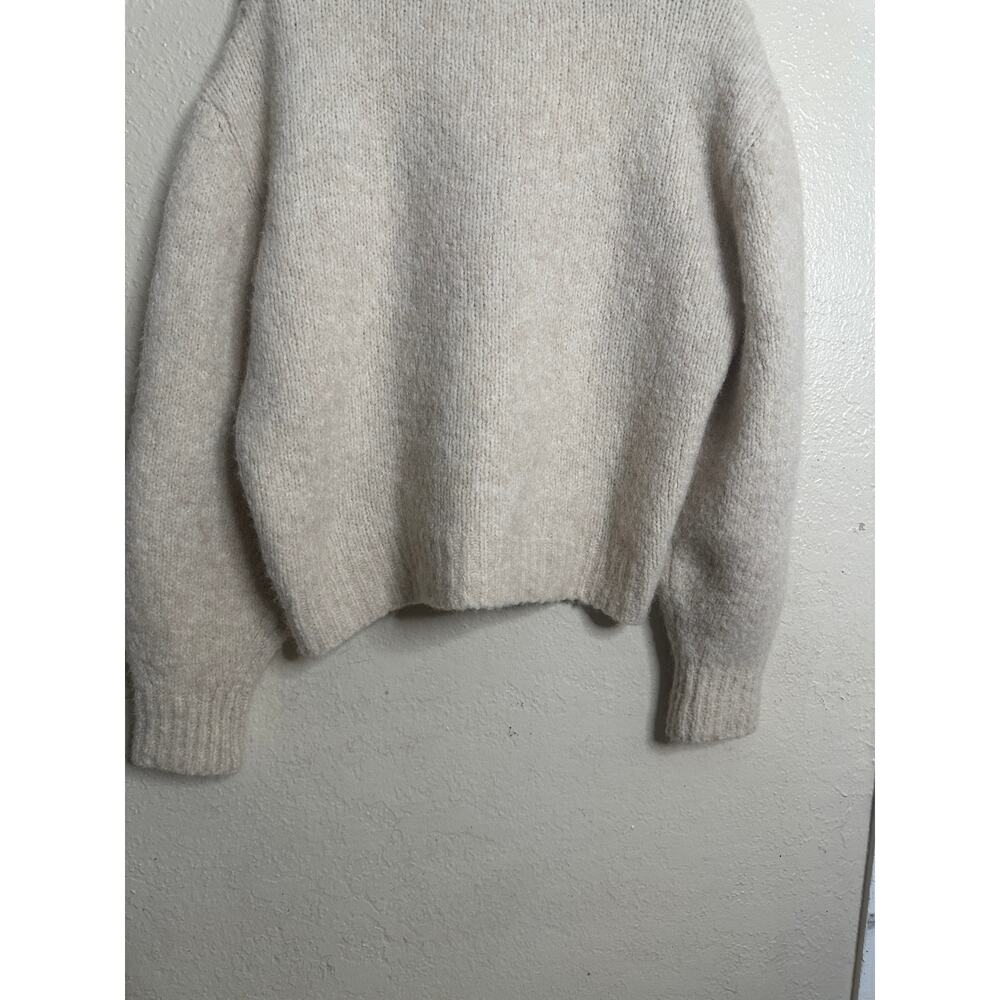 Paloma Wool Palmira Sweater in Ecru Womans L Intarsia Alpaca Fuzzy Knit - Picture 9 of 11
